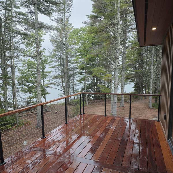 Custom IPE Deck Installed from Great Spirit Hardwoods