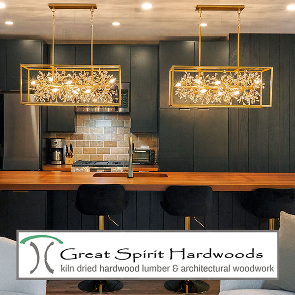 Custom Open Plan Kitchen by Spiritcraft Furniture and Great Spirit Hardwoods, East Dundee, IL